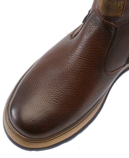 МУЖСКИЕ БОТИНКИ НАТУРАЛЬНАЯ КОЖА / НАТУРАЛЬНЫЙ МЕХ CORVETTO