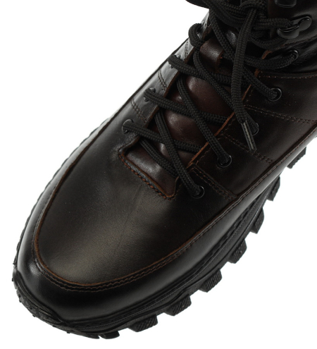 МУЖСКИЕ БОТИНКИ НАТУРАЛЬНАЯ КОЖА / НАТУРАЛЬНЫЙ МЕХ CORVETTO