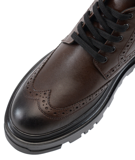 МУЖСКИЕ БОТИНКИ НАТУРАЛЬНАЯ КОЖА / ШЕРСТЬ CORVETTO