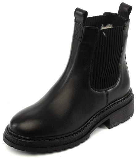 ЖЕНСКИЕ БОТИНКИ ЧЕЛСИ НАТУРАЛЬНАЯ КОЖА / ШЕРСТЬ CORVETTO ИТАЛИЯ