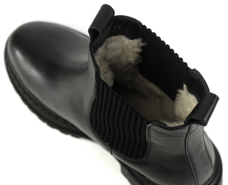 ЖЕНСКИЕ БОТИНКИ ЧЕЛСИ НАТУРАЛЬНАЯ КОЖА / ШЕРСТЬ CORVETTO ИТАЛИЯ