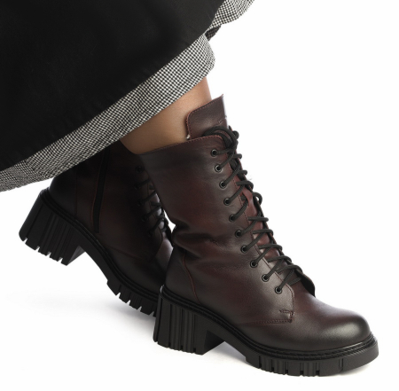 ЖЕНСКИЕ ПОЛУСАПОГИ НАТУРАЛЬНАЯ КОЖА / ШЕРСТЬ CORVETTO ИТАЛИЯ