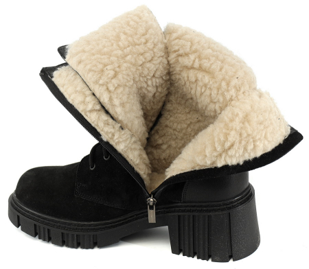 ЖЕНСКИЕ ПОЛУСАПОГИ НАТУРАЛЬНАЯ КОЖА / ВЕЛЮР / ШЕРСТЬ CORVETTO ИТАЛИЯ