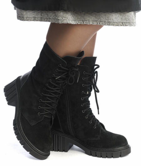 ЖЕНСКИЕ ПОЛУСАПОГИ НАТУРАЛЬНАЯ КОЖА / ВЕЛЮР / ШЕРСТЬ CORVETTO ИТАЛИЯ