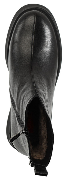 ЖЕНСКИЕ БОТИНКИ НАТУРАЛЬНАЯ КОЖА/ НАТУРАЛЬНЫЙ МЕХ GUGU ГЕРМАНИЯ