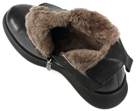 ЖЕНСКИЕ БОТИНКИ НАТУРАЛЬНАЯ КОЖА/ НАТУРАЛЬНЫЙ МЕХ GUGU ГЕРМАНИЯ