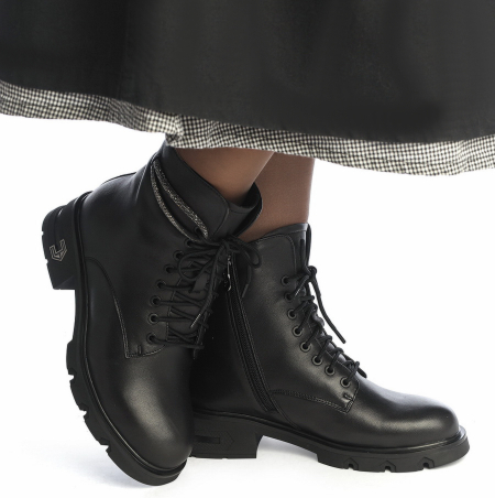 ЖЕНСКИЕ БОТИНКИ НАТУРАЛЬНАЯ КОЖА/ НАТУРАЛЬНЫЙ МЕХ GUGU ГЕРМАНИЯ