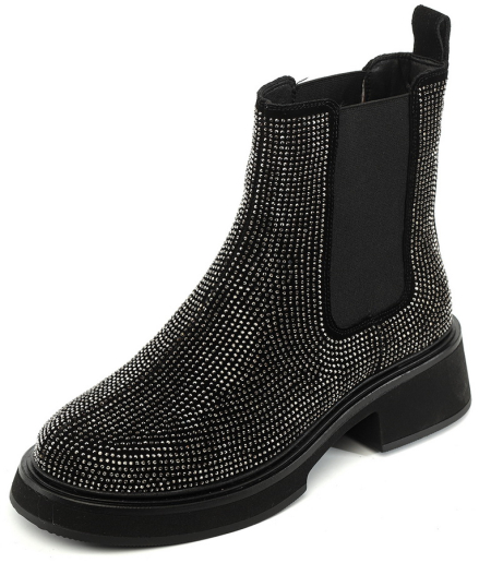 ЖЕНСКИЕ БОТИНКИ ЧЕЛСИ НАТУРАЛЬНАЯ КОЖА/ НАТУРАЛЬНЫЙ МЕХ GUGU ГЕРМАНИЯ