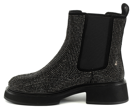 ЖЕНСКИЕ БОТИНКИ ЧЕЛСИ НАТУРАЛЬНАЯ КОЖА/ НАТУРАЛЬНЫЙ МЕХ GUGU ГЕРМАНИЯ