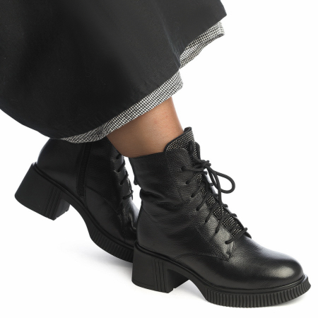 ЖЕНСКИЕ БОТИНКИ НАТУРАЛЬНАЯ КОЖА/ НАТУРАЛЬНЫЙ МЕХ GUGU ГЕРМАНИЯ