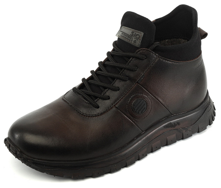 МУЖСКИЕ БОТИНКИ НАТУРАЛЬНАЯ КОЖА / ШЕРСТЬ WELLKRAFT РОССИЯ