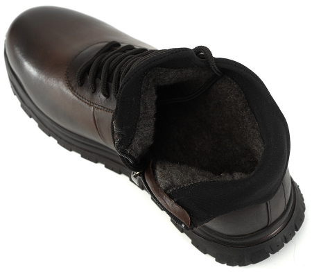 МУЖСКИЕ БОТИНКИ НАТУРАЛЬНАЯ КОЖА / ШЕРСТЬ WELLKRAFT РОССИЯ