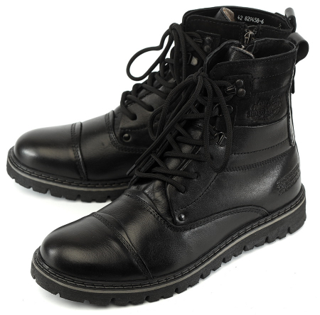 МУЖСКИЕ БОТИНКИ НАТУРАЛЬНАЯ КОЖА / ШЕРСТЬ РОССИЯ