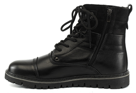 МУЖСКИЕ БОТИНКИ НАТУРАЛЬНАЯ КОЖА / ШЕРСТЬ РОССИЯ