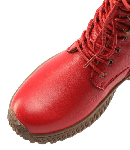 ЖЕНСКИЕ БОТИНКИ НАТУРАЛЬНАЯ КОЖА / НАТУРАЛЬНЫЙ МЕХ GUGU ГЕРМАНИЯ