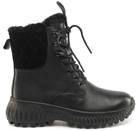 ЖЕНСКИЕ БОТИНКИ НАТУРАЛЬНАЯ КОЖА / НАТУРАЛЬНЫЙ МЕХ GUGU ГЕРМАНИЯ