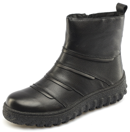 ЖЕНСКИЕ БОТИНКИ НАТУРАЛЬНАЯ КОЖА / НАТУРАЛЬНЫЙ МЕХ GUGU ГЕРМАНИЯ