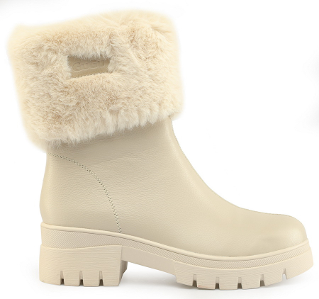 ЖЕНСКИЕ САПОГИ НАТУРАЛЬНАЯ КОЖА / НАТУРАЛЬНЫЙ МЕХ GUGU ГЕРМАНИЯ