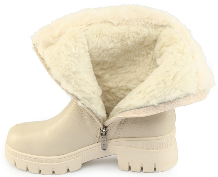 ЖЕНСКИЕ САПОГИ НАТУРАЛЬНАЯ КОЖА / НАТУРАЛЬНЫЙ МЕХ GUGU ГЕРМАНИЯ