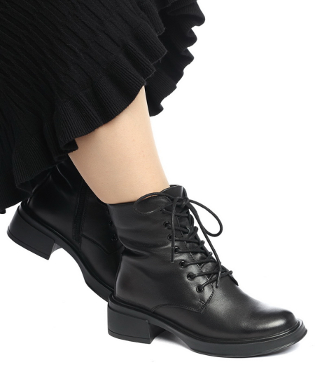 ЖЕНСКИЕ БОТИНКИ НАТУРАЛЬНАЯ КОЖА / БАЙКА GUGU ГЕРМАНИЯ