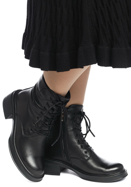 ЖЕНСКИЕ БОТИНКИ НАТУРАЛЬНАЯ КОЖА / БАЙКА GUGU ГЕРМАНИЯ