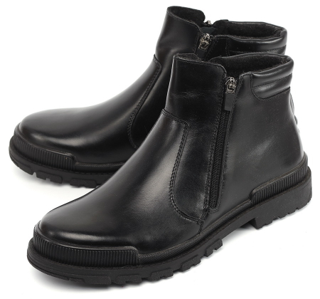 МУЖСКИЕ БОТИНКИ НАТУРАЛЬНАЯ КОЖА / ШЕРСТЬ МАРКО БЕЛАРУСЬ