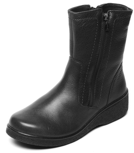 ЖЕНСКИЕ ПОЛУСАПОГИ НАТУРАЛЬНАЯ КОЖА / ШЕРСТЬ РОСВЕСТ РОССИЯ