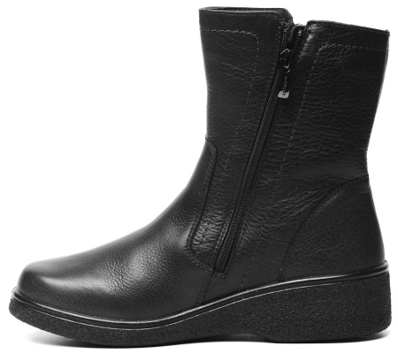 ЖЕНСКИЕ ПОЛУСАПОГИ НАТУРАЛЬНАЯ КОЖА / ШЕРСТЬ РОСВЕСТ РОССИЯ