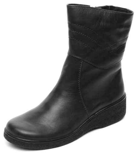 ЖЕНСКИЕ САПОГИ НАТУРАЛЬНАЯ КОЖА / ПОЛУШЕРСТЬ РОСВЕСТ РОССИЯ