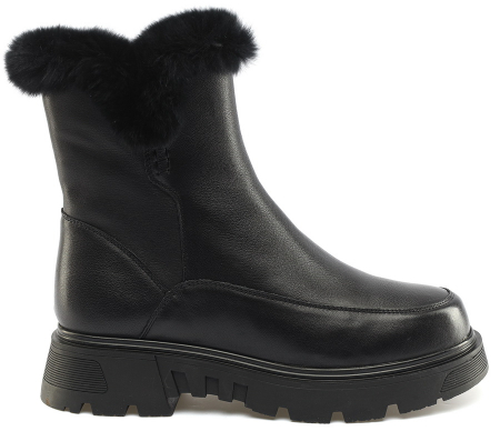 ЖЕНСКИЕ ПОЛУСАПОГИ НАТУРАЛЬНАЯ КОЖА НАТУРАЛЬНЫЙ МЕХ GUGU ГЕРМАНИЯ