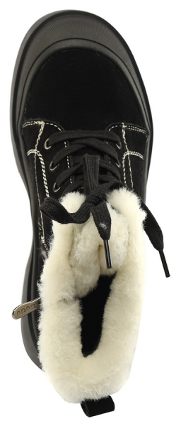 ЖЕНСКИЕ БОТИНКИ НАТУРАЛЬНАЯ КОЖА (ВЕЛЮР) НАТУРАЛЬНЫЙ МЕХ GUGU ГЕРМАНИЯ