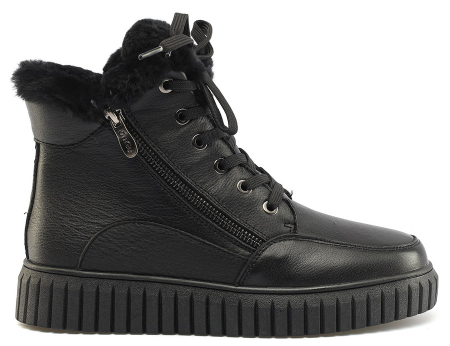 ЖЕНСКИЕ БОТИНКИ НАТУРАЛЬНАЯ КОЖА / НАТУРАЛЬНЫЙ МЕХ GUGU ГЕРМАНИЯ