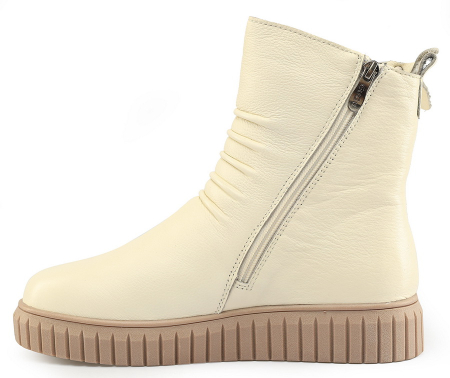 ЖЕНСКИЕ БОТИНКИ НАТУРАЛЬНАЯ КОЖА / НАТУРАЛЬНЫЙ МЕХ GUGU ГЕРМАНИЯ