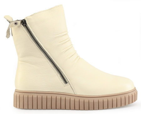 ЖЕНСКИЕ БОТИНКИ НАТУРАЛЬНАЯ КОЖА / НАТУРАЛЬНЫЙ МЕХ GUGU ГЕРМАНИЯ