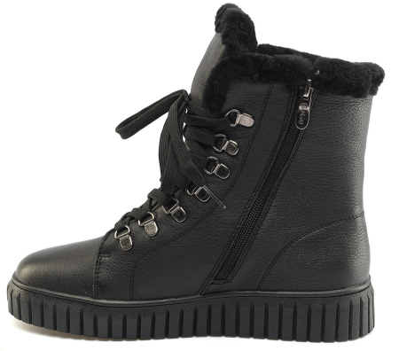 ЖЕНСКИЕ БОТИНКИ НАТУРАЛЬНАЯ КОЖА / НАТУРАЛЬНЫЙ МЕХ GUGU ГЕРМАНИЯ