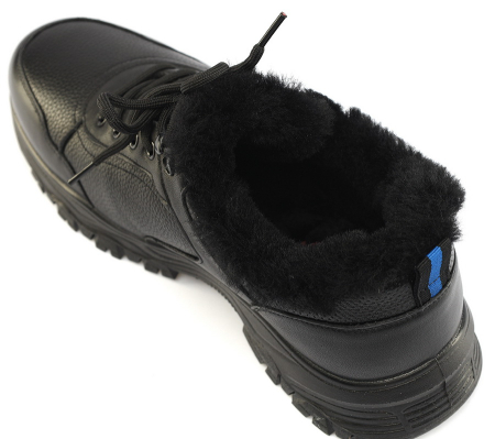 МУЖСКИЕ БОТИНКИ НАТУРАЛЬНАЯ КОЖА / НАТУРАЛЬНЫЙ МЕХ GUGU ГЕРМАНИЯ