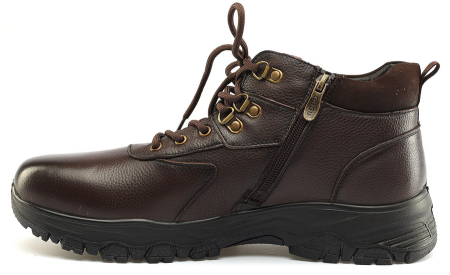 МУЖСКИЕ БОТИНКИ НАТУРАЛЬНАЯ КОЖА / НАТУРАЛЬНЫЙ МЕХ GUGU