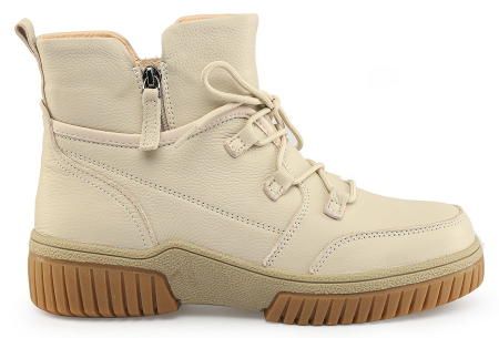 ЖЕНСКИЕ БОТИНКИ НАТУРАЛЬНАЯ КОЖА НАТУРАЛЬНЫЙ МЕХ GUGU ГЕРМАНИЯ