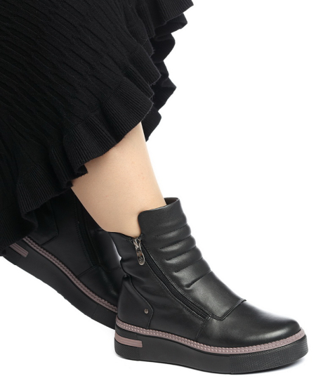 ЖЕНСКИЕ БОТИНКИ НАТУРАЛЬНАЯ КОЖА НАТУРАЛЬНЫЙ МЕХ GUGU ГЕРМАНИЯ