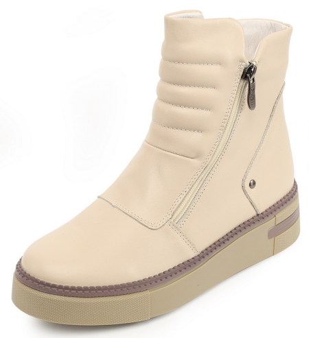 ЖЕНСКИЕ БОТИНКИ НАТУРАЛЬНАЯ КОЖА НАТУРАЛЬНЫЙ МЕХ GUGU ГЕРМАНИЯ