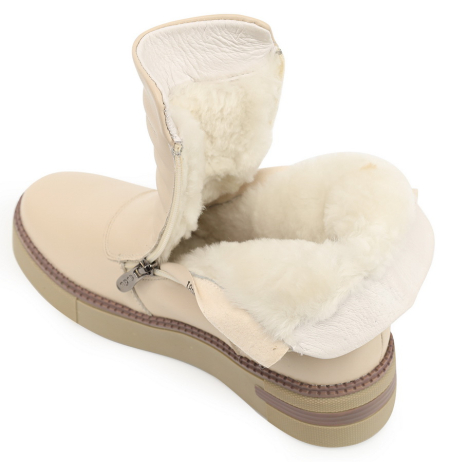 ЖЕНСКИЕ БОТИНКИ НАТУРАЛЬНАЯ КОЖА НАТУРАЛЬНЫЙ МЕХ GUGU ГЕРМАНИЯ