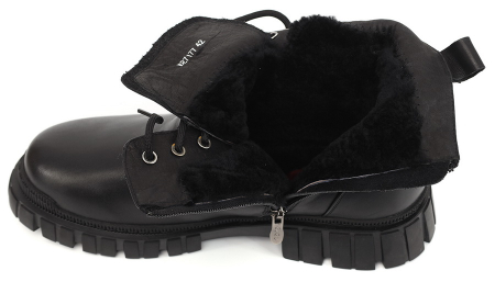 МУЖСКИЕ БОТИНКИ НАТУРАЛЬНАЯ КОЖА / НАТУРАЛЬНЫЙ МЕХ GUGU