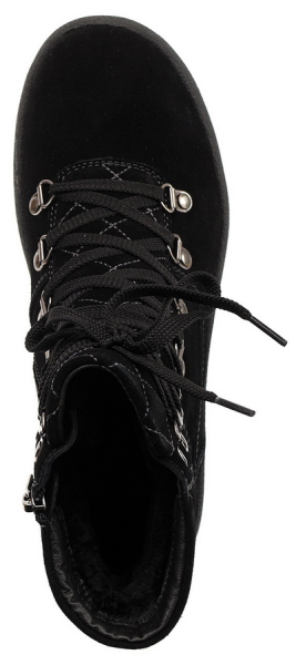 ЖЕНСКИЕ БОТИНКИ НАТУРАЛЬНАЯ КОЖА ( ВЕЛЮР ) / НАТУРАЛЬНЫЙ МЕХ GUGU ГЕРМАНИЯ