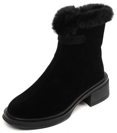 ЖЕНСКИЕ САПОГИ НАТУРАЛЬНАЯ КОЖА(ВЕЛЮР) / ШЕРСТЬ GUGU ГЕРМАНИЯ