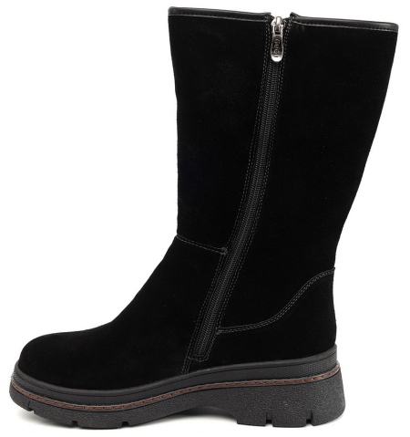 ЖЕНСКИЕ САПОГИ НАТУРАЛЬНАЯ КОЖА (ВЕЛЮР) / НАТУРАЛЬНЫЙ МЕХ GUGU ГЕРМАНИЯ