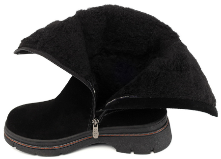 ЖЕНСКИЕ САПОГИ НАТУРАЛЬНАЯ КОЖА (ВЕЛЮР) / НАТУРАЛЬНЫЙ МЕХ GUGU ГЕРМАНИЯ