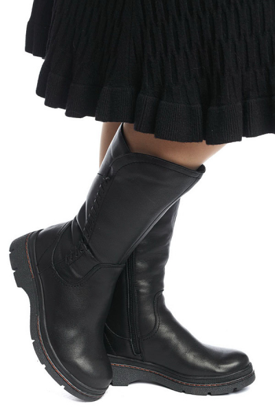 ЖЕНСКИЕ САПОГИ НАТУРАЛЬНАЯ КОЖА / НАТУРАЛЬНЫЙ МЕХ GUGU ГЕРМАНИЯ