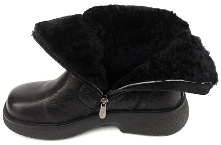 ЖЕНСКИЕ САПОГИ НАТУРАЛЬНАЯ КОЖА / НАТУРАЛЬНЫЙ МЕХ GUGU ГЕРМАНИЯ