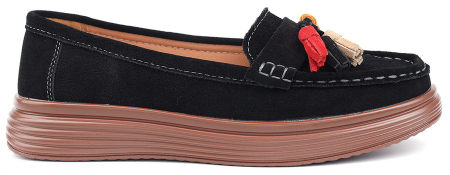 ЖЕНСКИЕ МОКАСИНЫ НАТУРАЛЬНАЯ КОЖА ВЕЛЮР BINIFOOT ТАЙВАНЬ