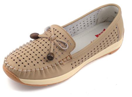 ЖЕНСКИЕ МОКАСИНЫ НАТУРАЛЬНАЯ КОЖА BINIFOOT/BNF ТАЙВАНЬ